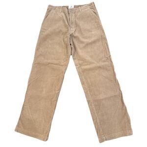Vintage GAP Loose Fit Corduroy Pants 33x32 Brown Baggy Y2K Skater Wide Leg